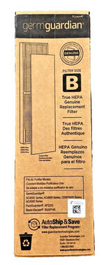 Germ Guardian True Hepa Replacement Filter Size B Model FLT4825PC AC4300 AC4800